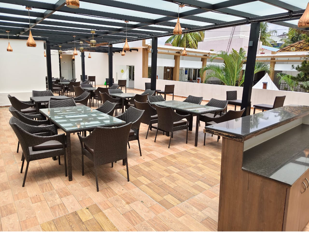 Rooftop dining