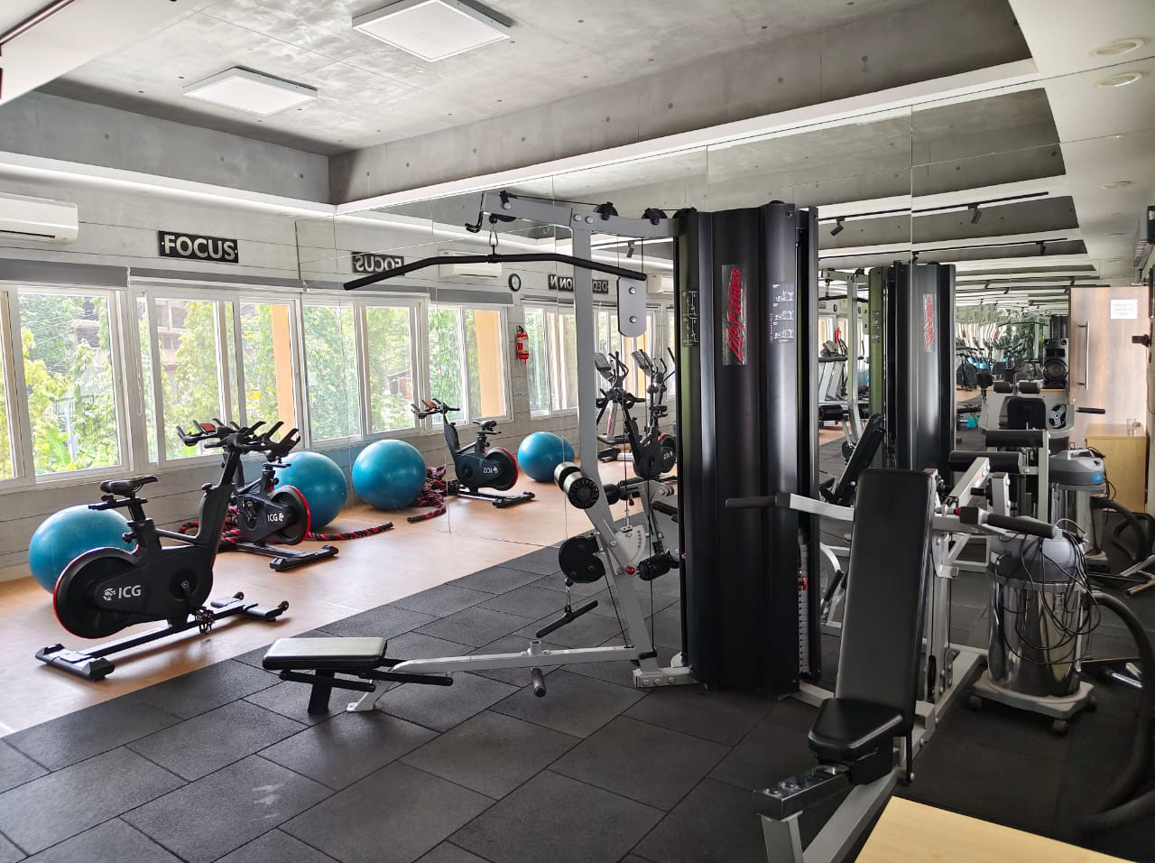 Strength training area